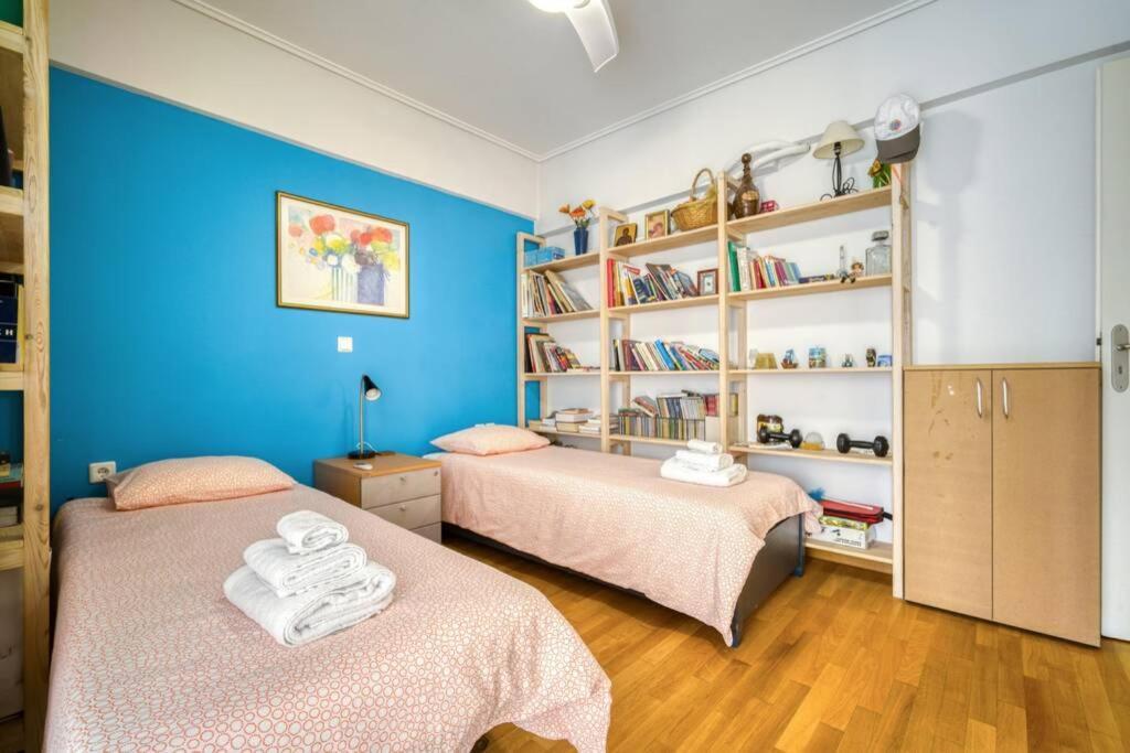 Spacious Family Flat Near Parthenon Free Parking アテネ エクステリア 写真