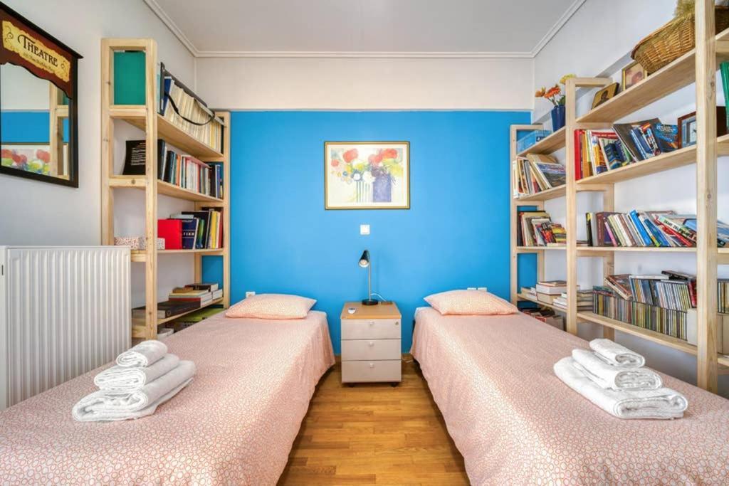 Spacious Family Flat Near Parthenon Free Parking アテネ エクステリア 写真