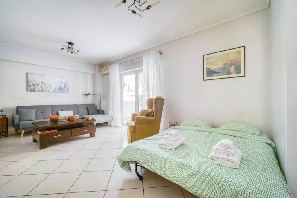 Spacious Family Flat Near Parthenon Free Parking アテネ エクステリア 写真